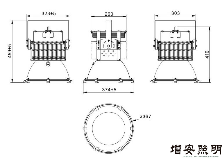 高檔高端SWK205-100w高效LED工礦燈，LED工廠燈廠家直銷，LED節(jié)能燈體育場館